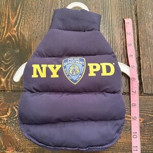 NYPD licensed dog coat. New with tags Sherpa lined size XS